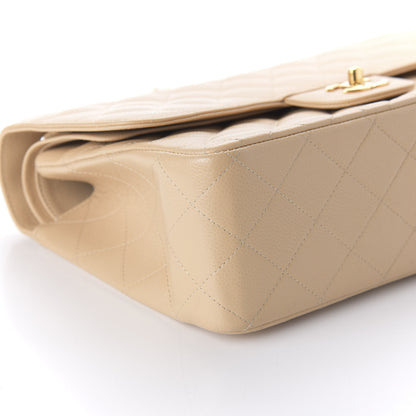 Chanel Caviar Quilted Jumbo Double Flap Beige Clair 6 of 11