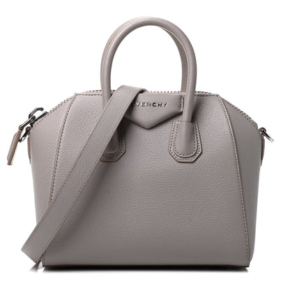Givenchy Sugar Goatskin Mini Antigona Pearl Grey 1 of 4