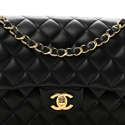 Chanel Lambskin Quilted Medium Double Flap Black 5 of 11