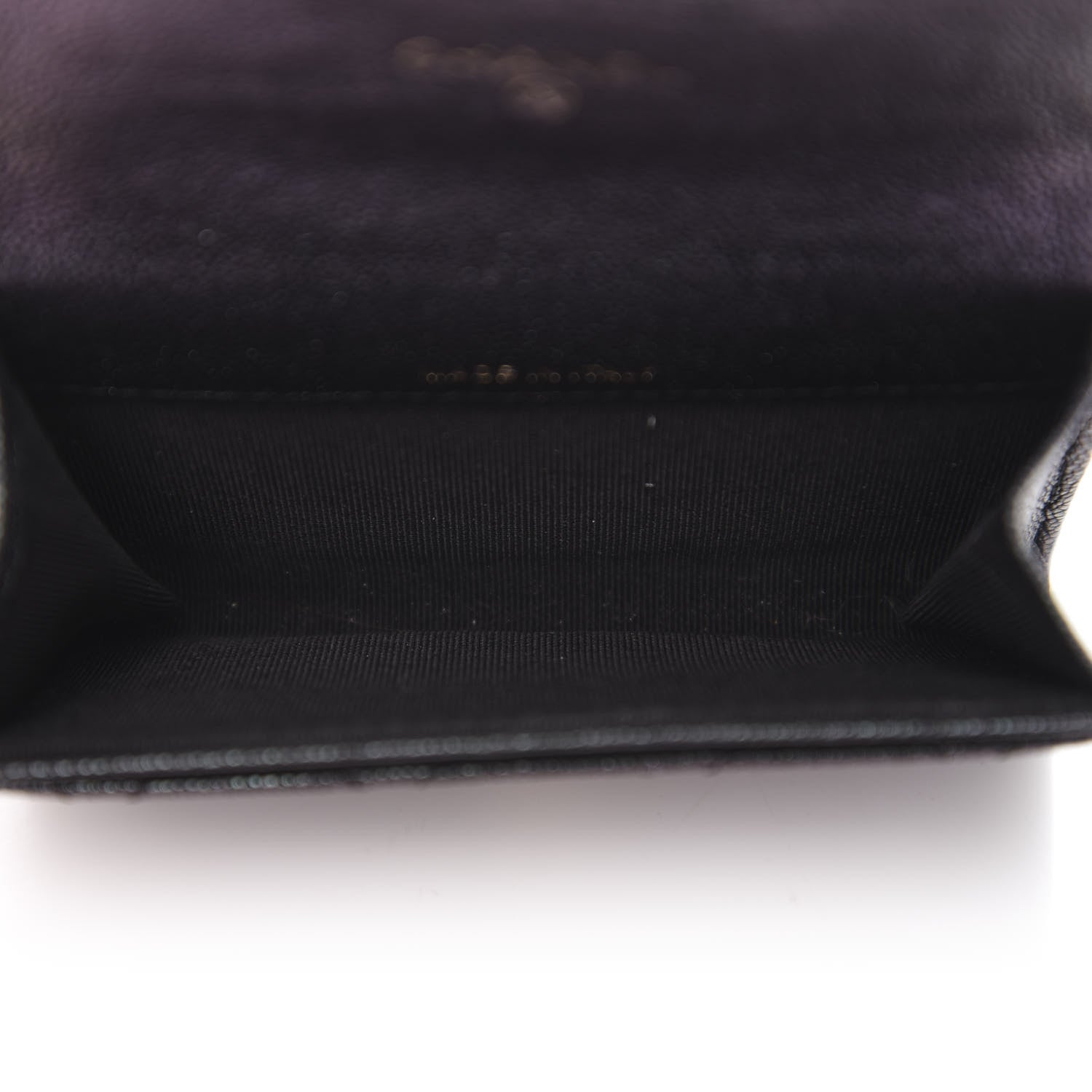 Chanel Iridescent Caviar Flap Quilted Card Holder Black 5 of 9