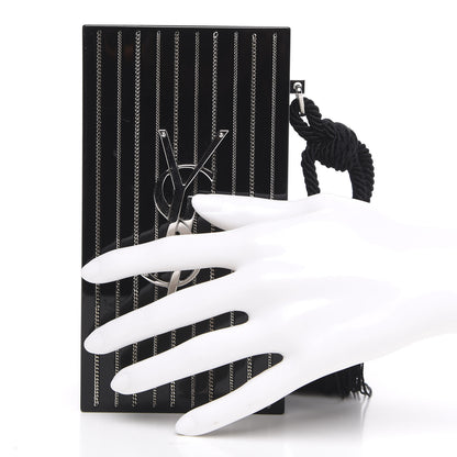 Saint Laurent Acrylic Metal Miniadure Logo Match Box Black 2 of 12