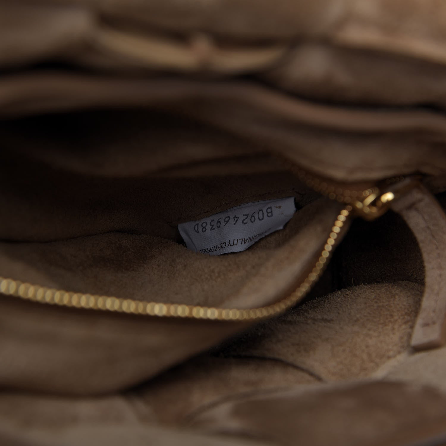 Bottega Veneta Suede Maxi Intrecciato Padded Cassette Crossbody Bag Taupe 9 of 9