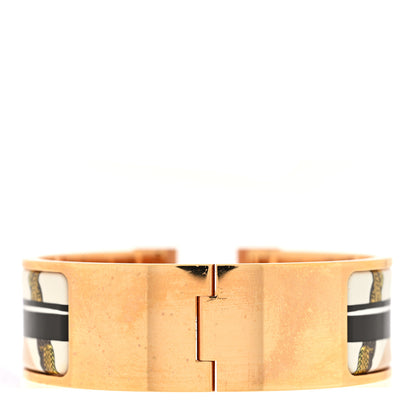 Hermes Enamel Wide Print Cliquetis Clic Clac H Bracelet PM Songe Nuit 3 of 4