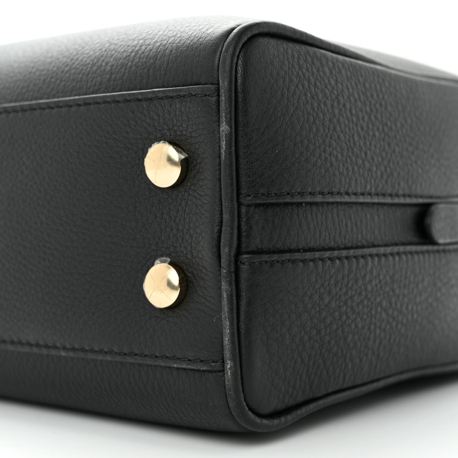 Burberry Soft Grain Calfskin Half Cube Bag Black 9 of 9