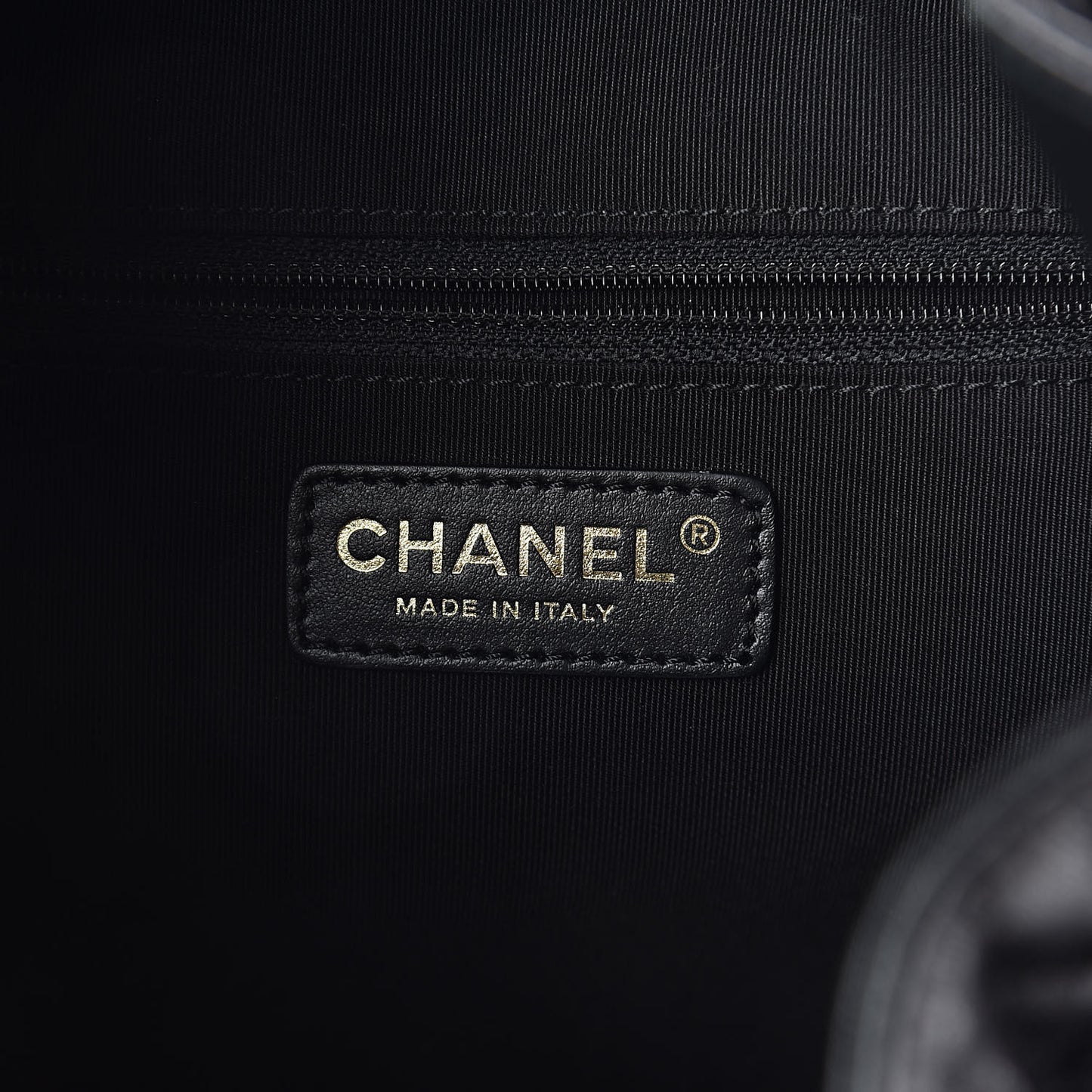 Lambskin Quilted Drawstring Backpack Black
