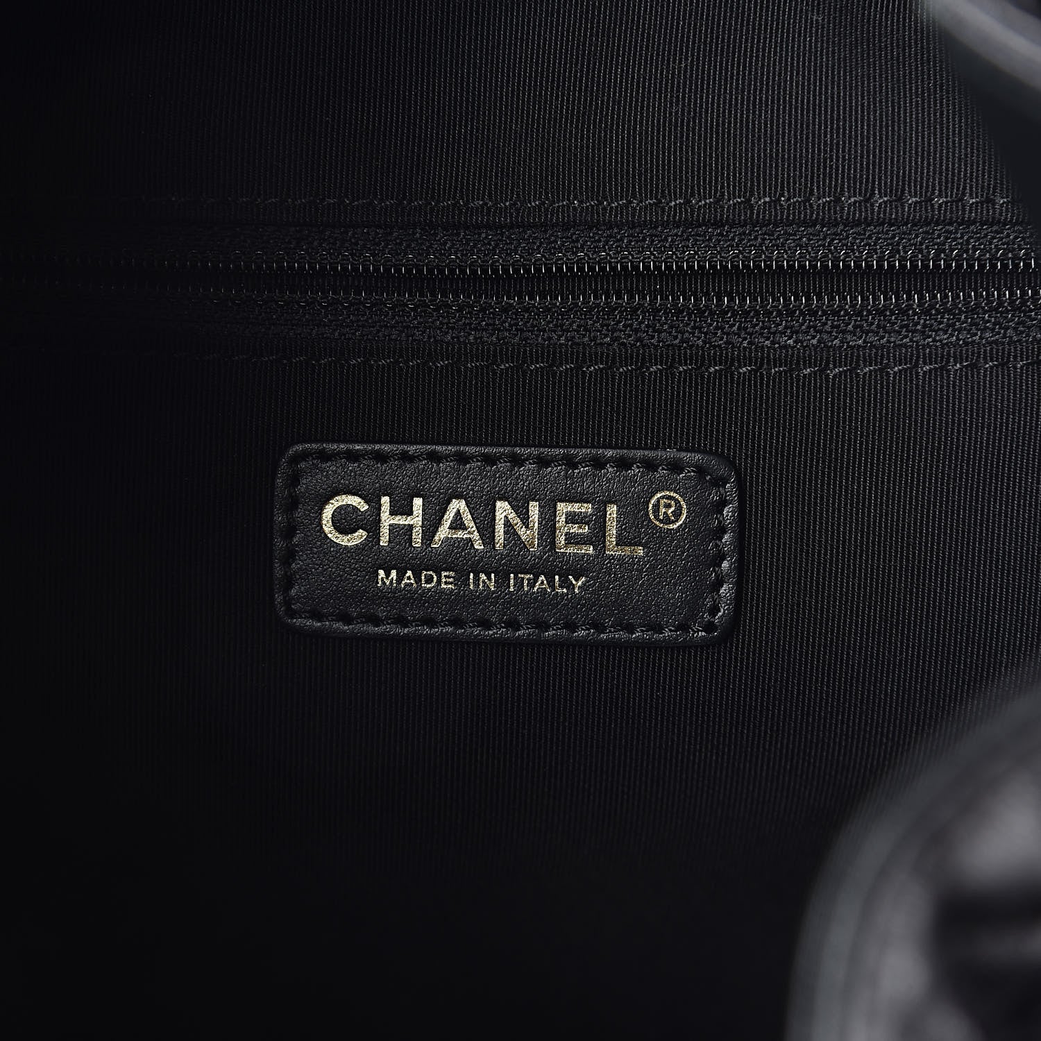 Chanel Lambskin Quilted Drawstring Backpack Black 6 of 9
