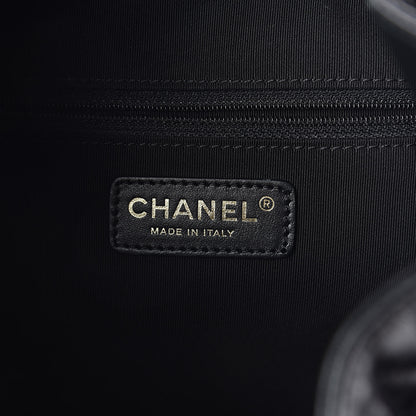 Chanel Lambskin Quilted Drawstring Backpack Black 6 of 9