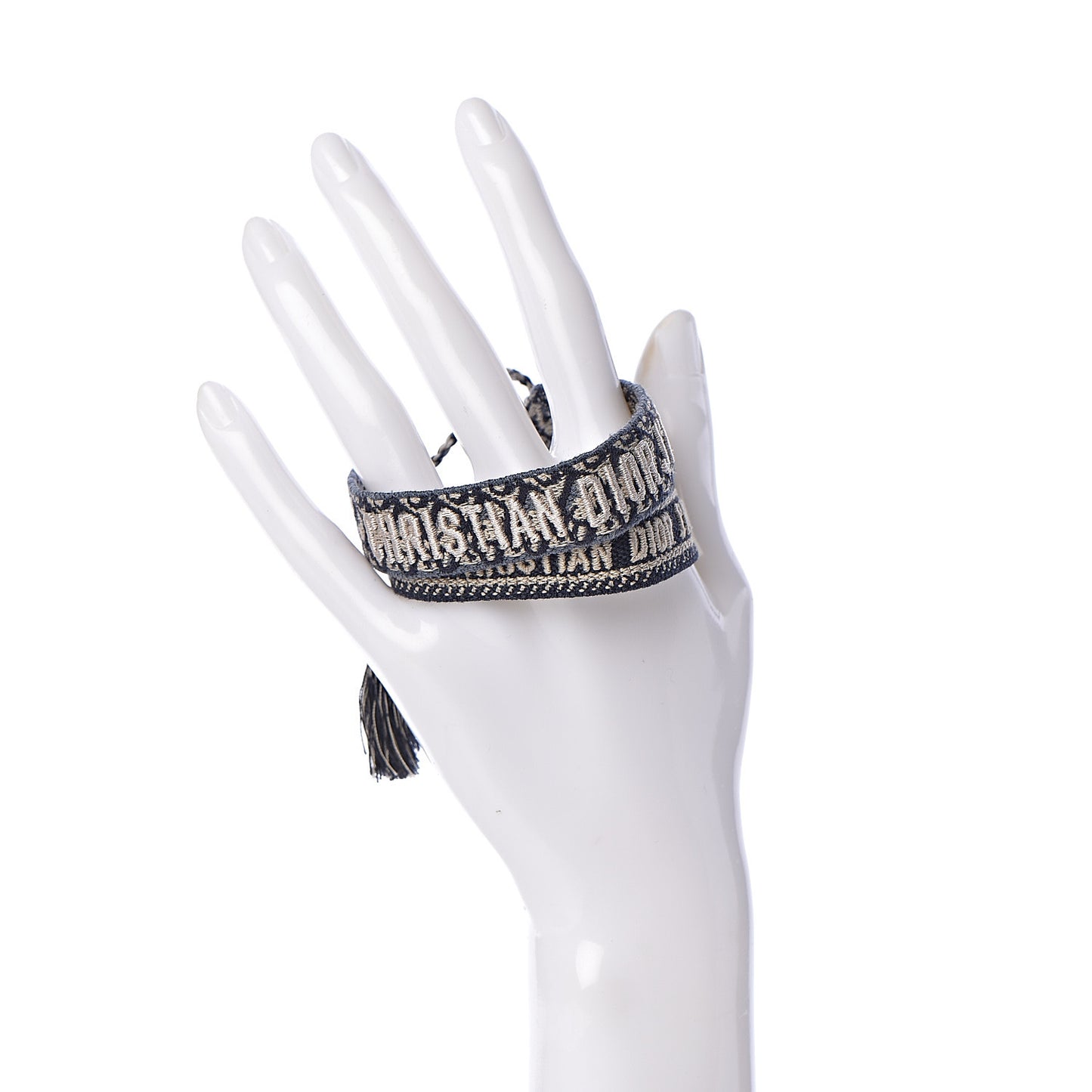 Woven Cotton J'Adior Friendship Bracelet Set Navy