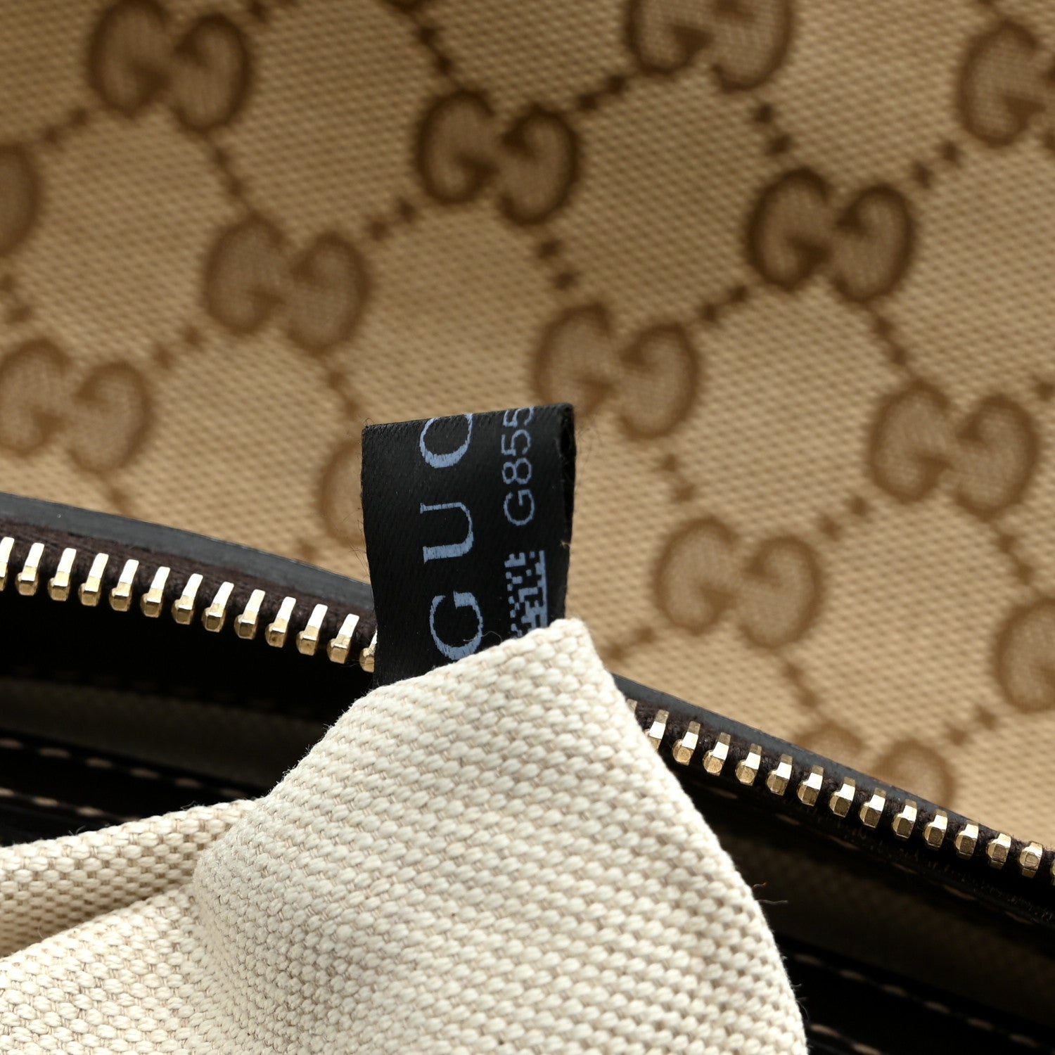 Gucci Monogram Small Lovely Heart Tote Dark Brown 8 of 11