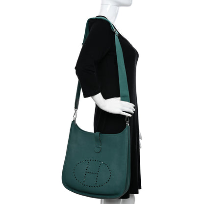 Hermes Taurillon Clemence Evelyne III GM Malachite 2 of 10