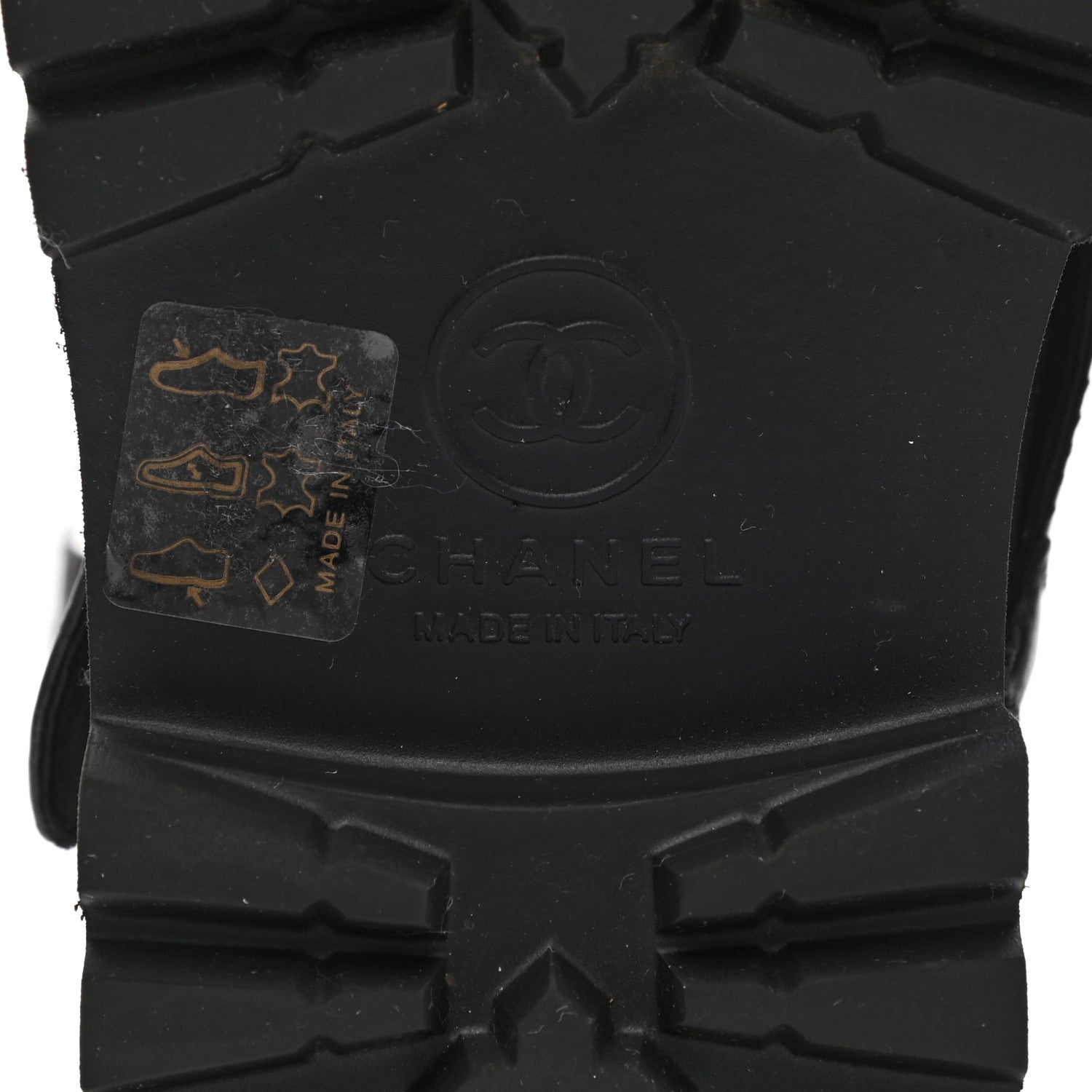 Chanel Calfskin Quilted Biker Boots 37 Black 6 of 9