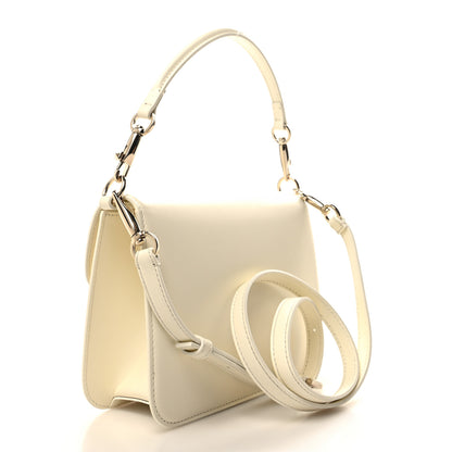 Valentino Garavani Calfskin Enamel VLogo Loco Flap Shoulder Bag Ivory 3 of 10