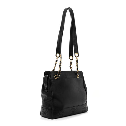 Chanel Caviar CC Shoulder Bag Black 3 of 11