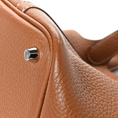 Hermes Taurillon Clemence Picotin Lock 18 PM Gold 12 of 13