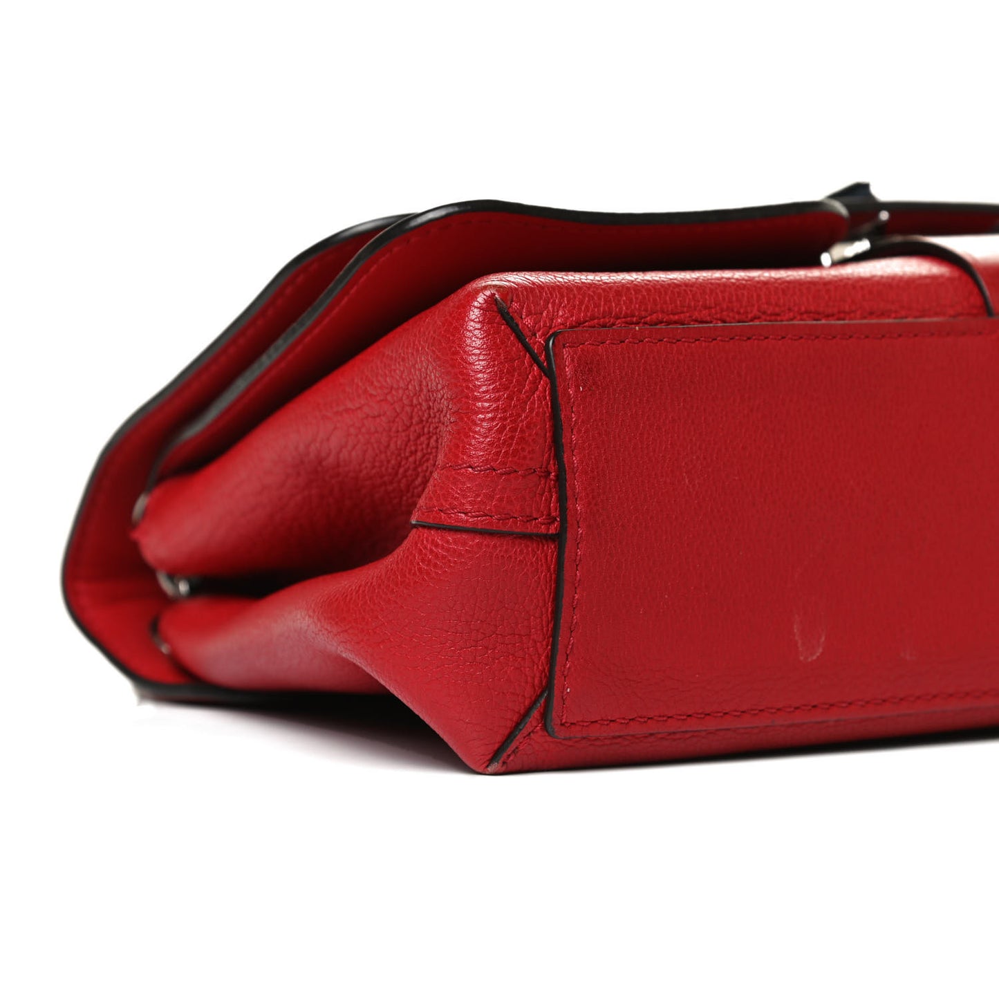 Monogram Cuir Plume Ecume Very Chain Bag Rubis Red