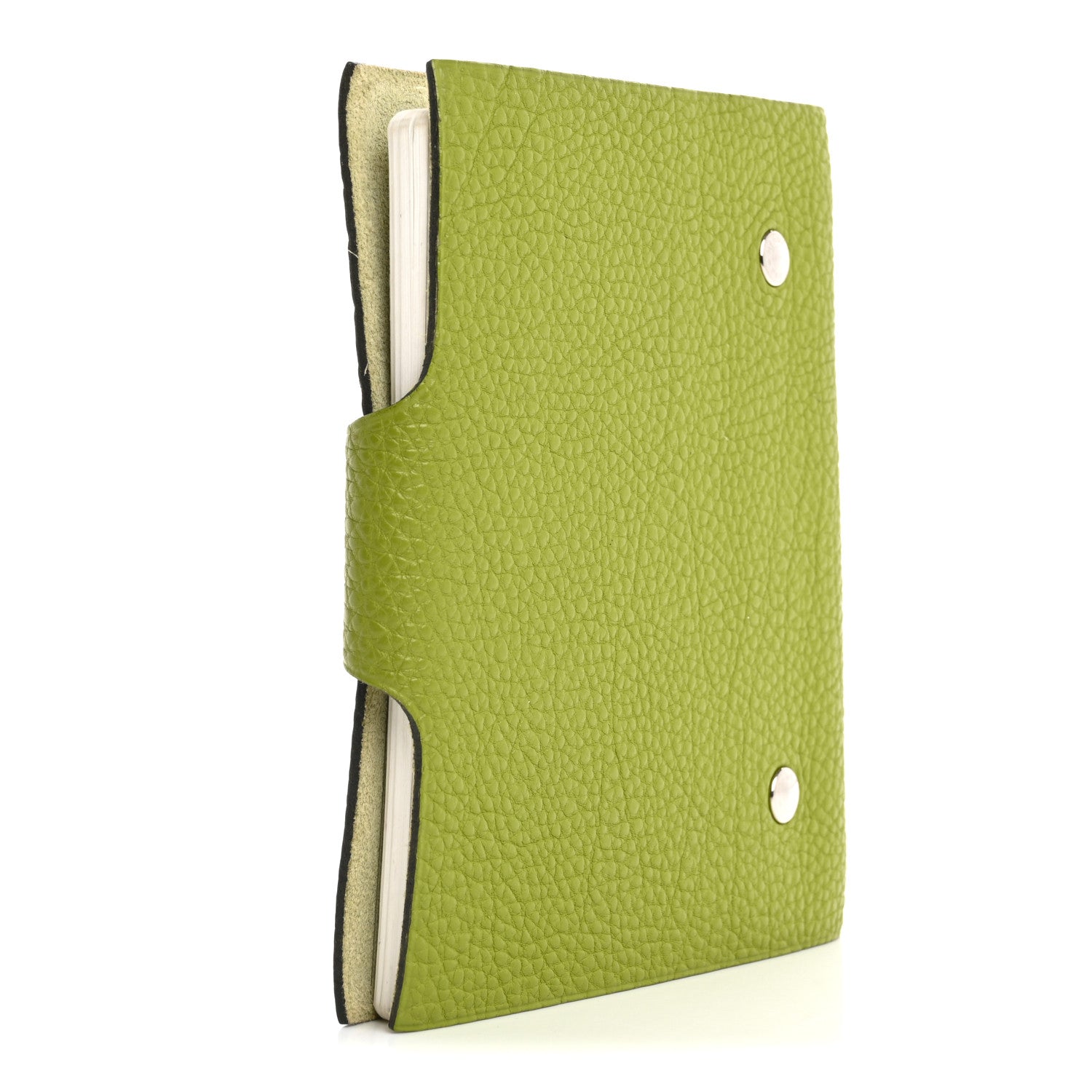 Hermes Togo Ulysse PM Notebook Cover Vert Anis 3 of 13