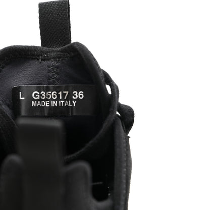 Chanel Velvet Calfskin Mixed Fibers CC Sneakers 36 Black 8 of 10