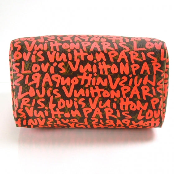 Louis Vuitton Monogram Graffiti Speedy 30 Fuchsia 7 of 9