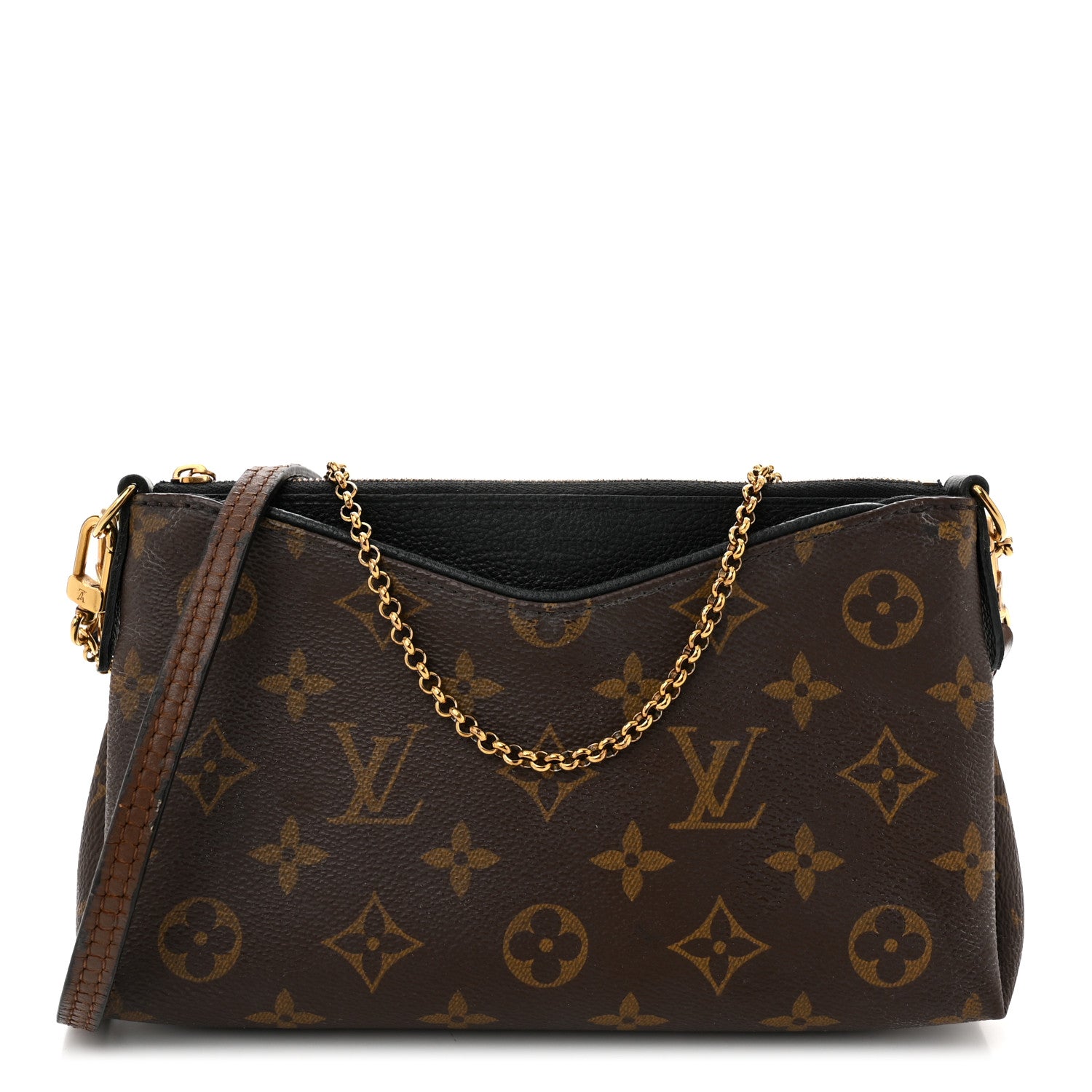 Louis Vuitton Monogram Pallas Clutch Black 1 of 11