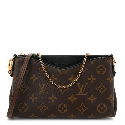 Louis Vuitton Monogram Pallas Clutch Black 1 of 11