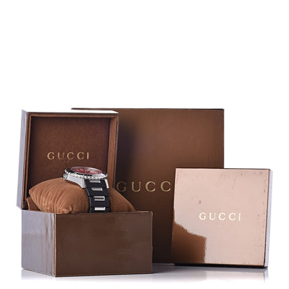 Gucci Stainless Steel Rubber 44mm Pantheon Automatic Watch Red 7 of 7