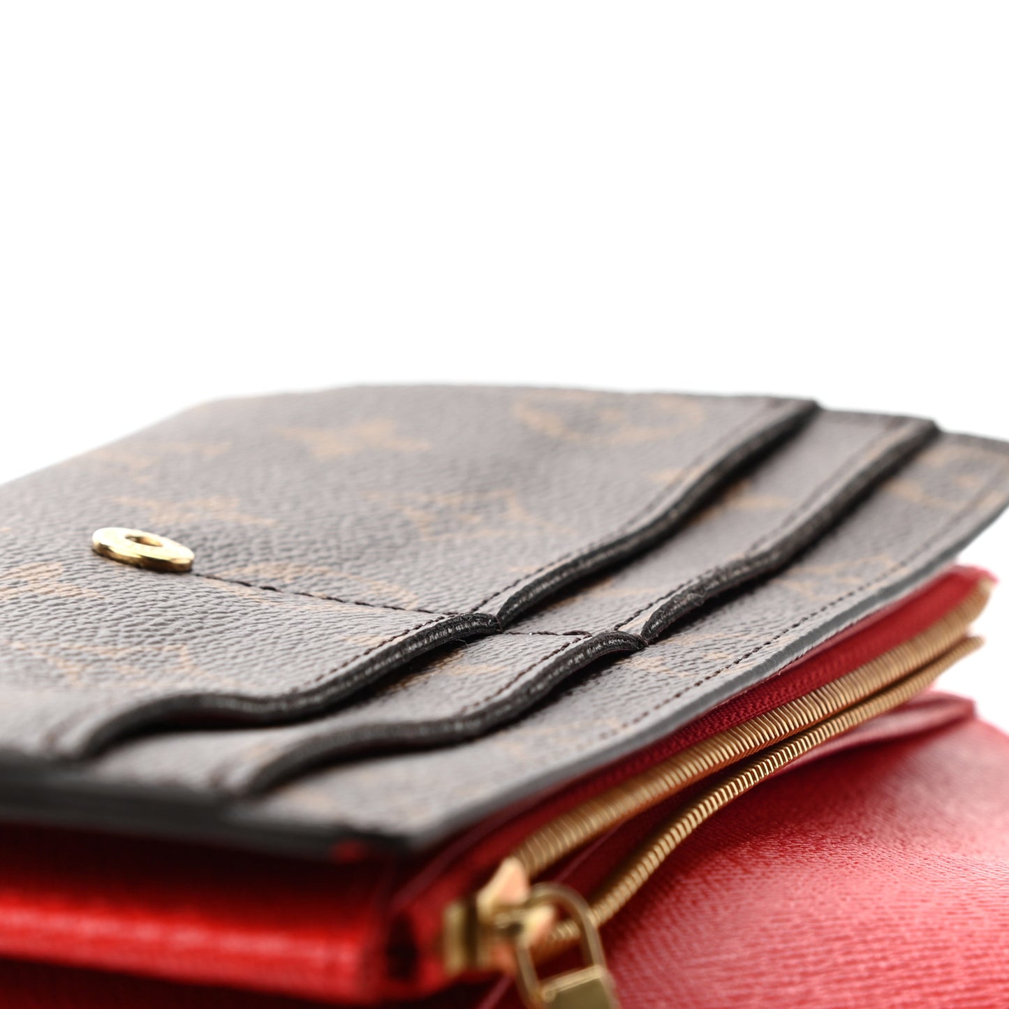 Monogram Sarah Wallet NM Coquelicot