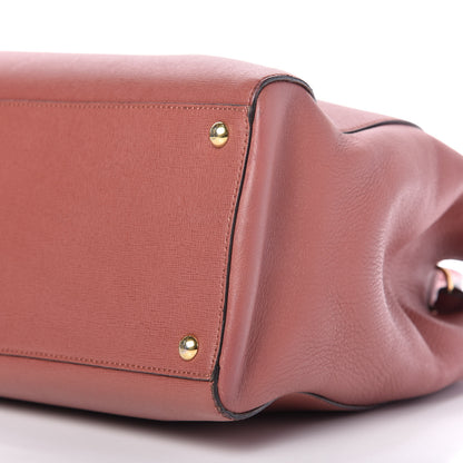 Fendi Vitello Elite Flamingo Regular 2Jours Tote Terracotta 7 of 11