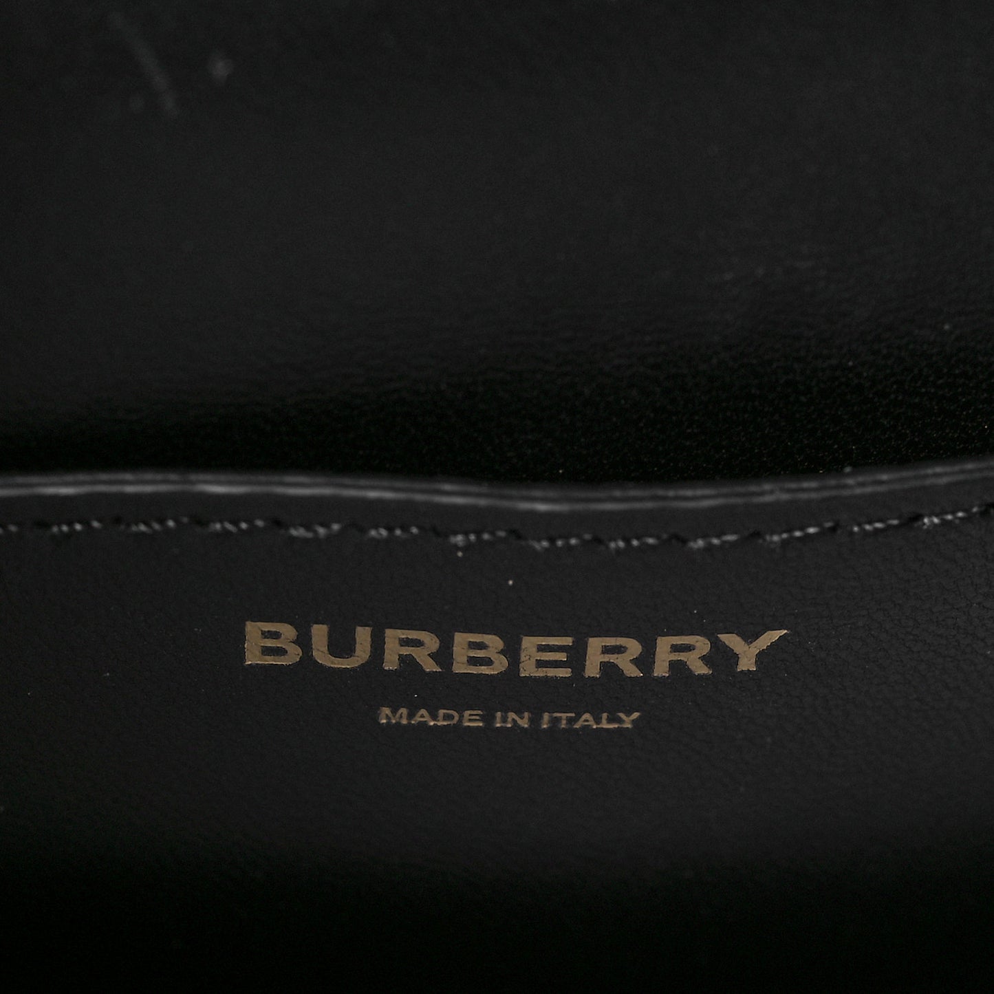 Grained Calfskin Mini TB Bag Black