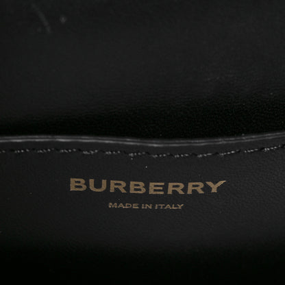 Burberry Grained Calfskin Mini TB Bag Black 6 of 9