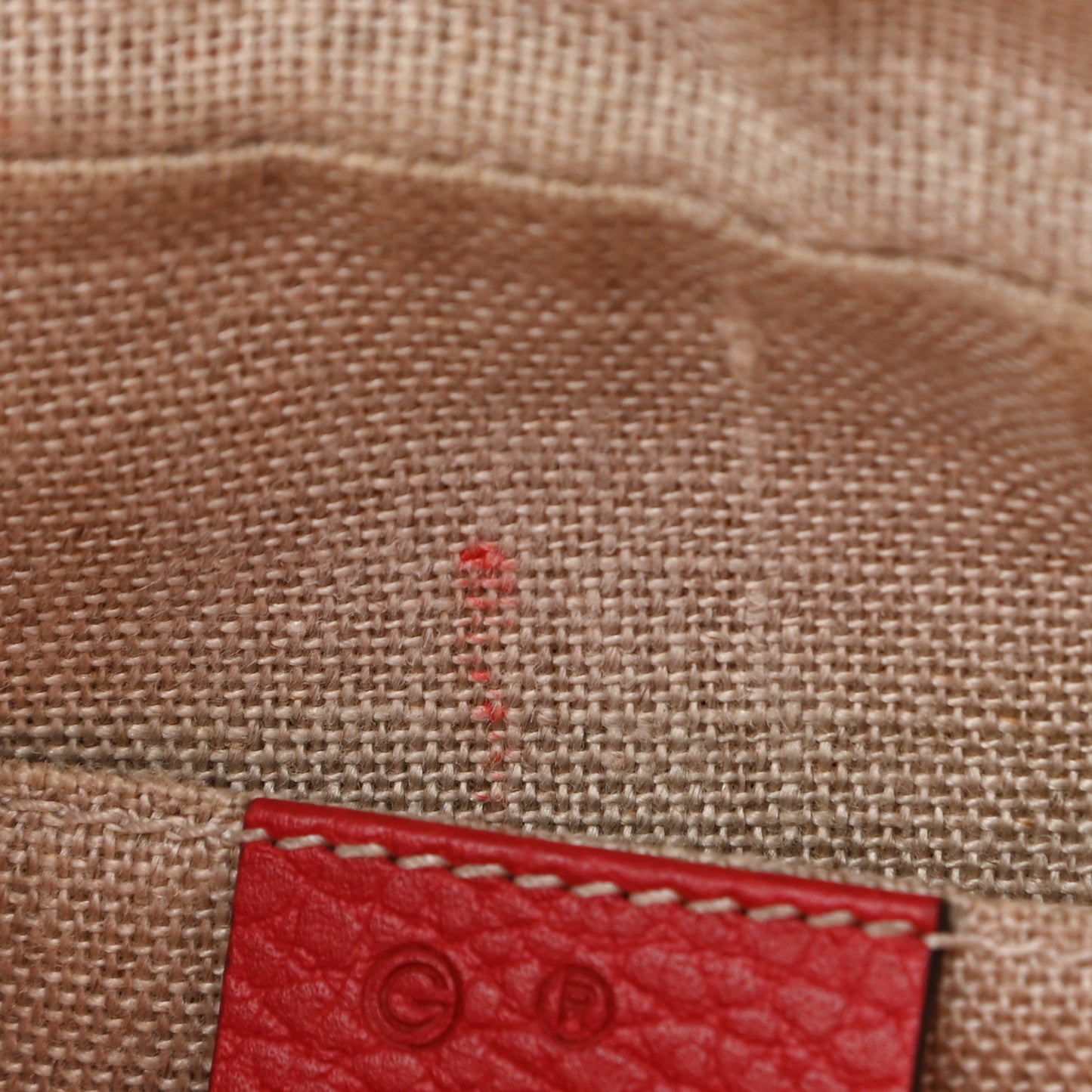 Monogram Mini Bree Messenger Bag Red