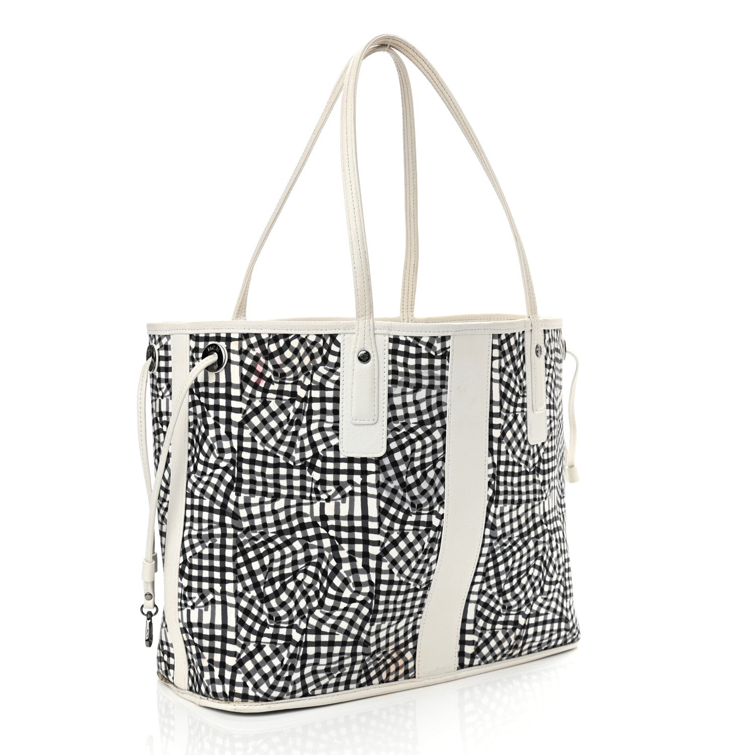 MCM Visetos Medium Liz Reversible Shopper Tote White 11 of 20