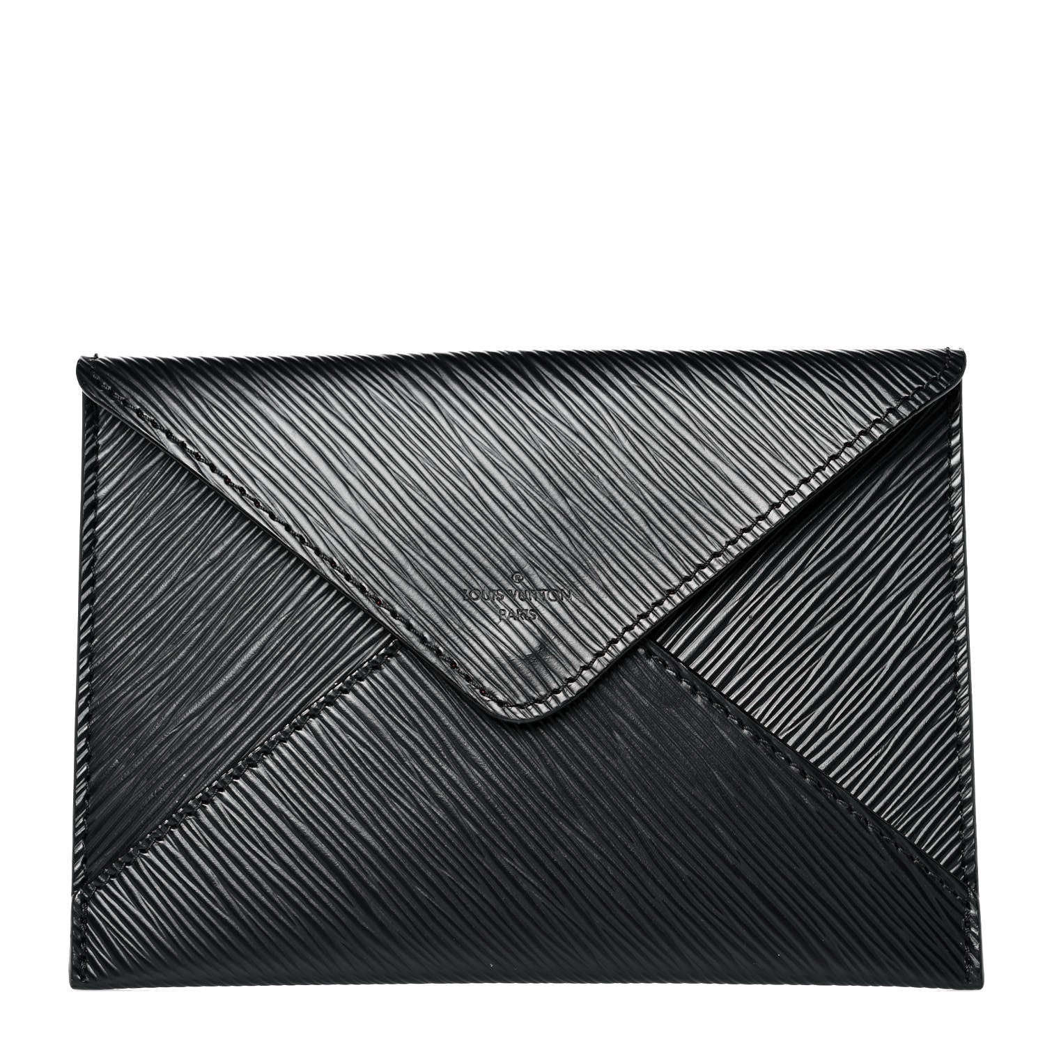 Louis Vuitton Epi Envelope Pouch Black 1 of 9