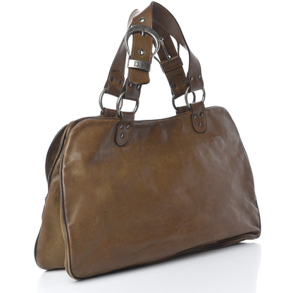 Christian Dior Calfskin Medium Gaucho Double Saddle Bag Brown 3 of 19