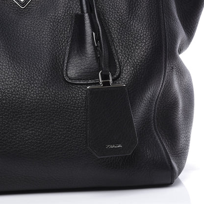 Prada Vitello Daino Twin Pocket Tote Black 9 of 13