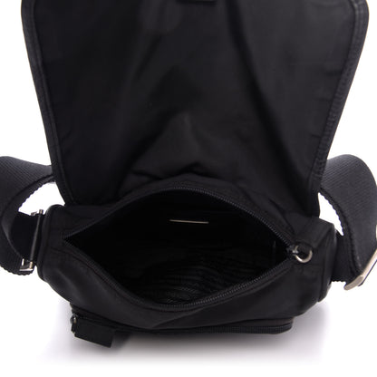 Prada Nylon Tessuto Messenger Bag Black 5 of 9