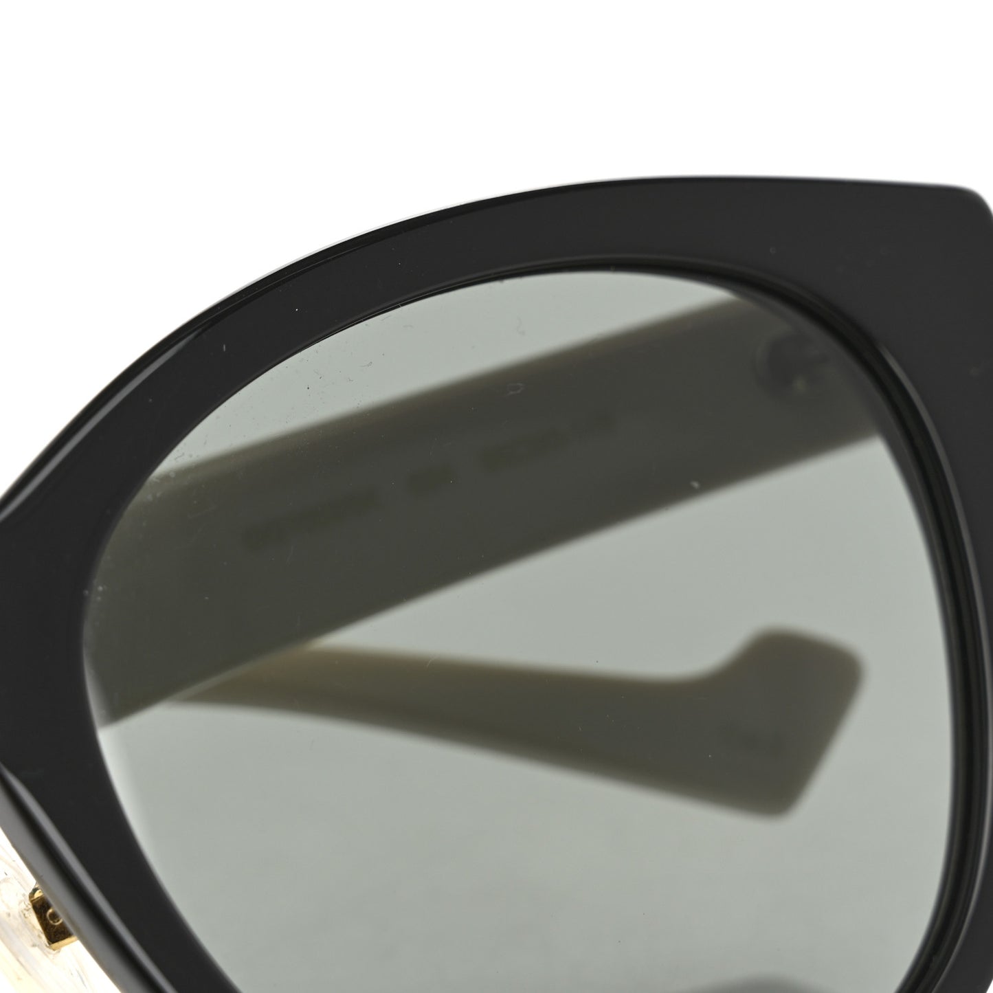 Acetate Square Frame Sunglasses GG1000SK Black White