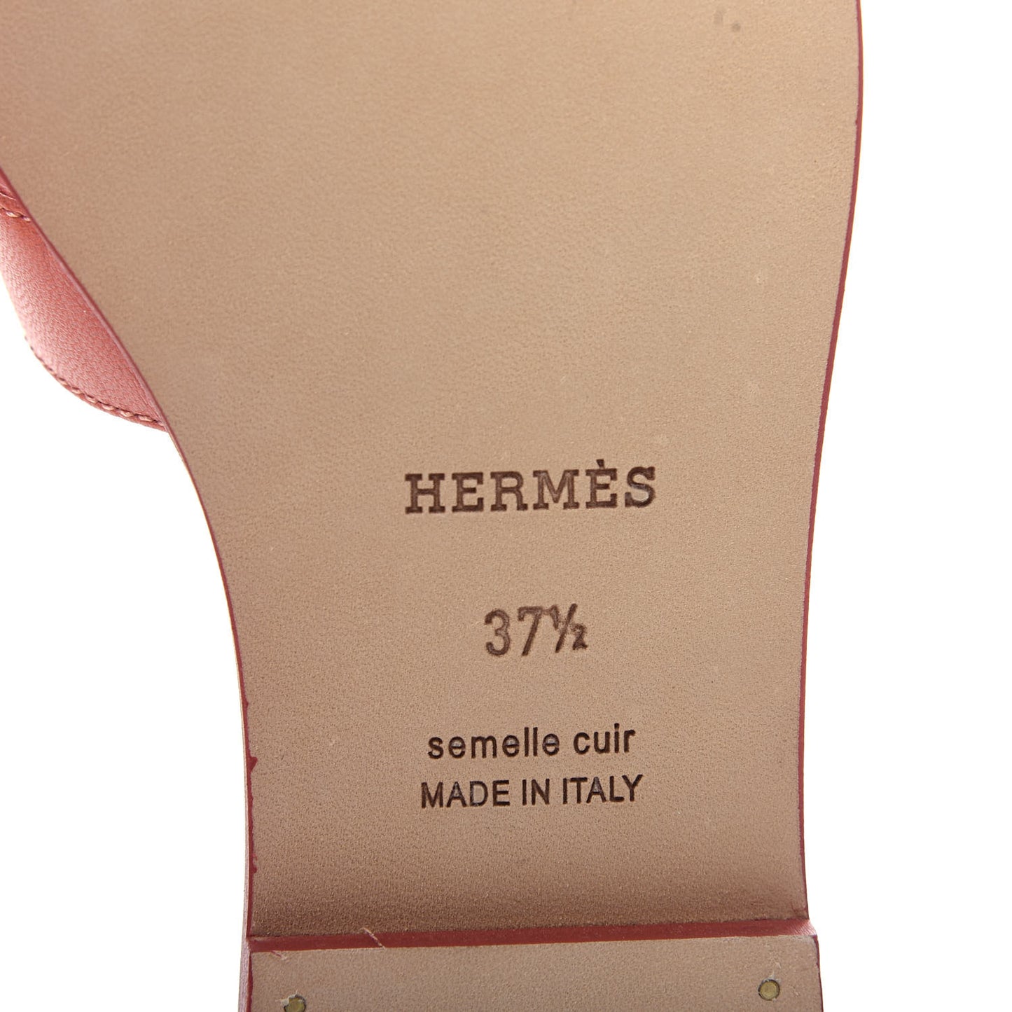 Chevre Oran Sandals 37.5 Rouge Blush