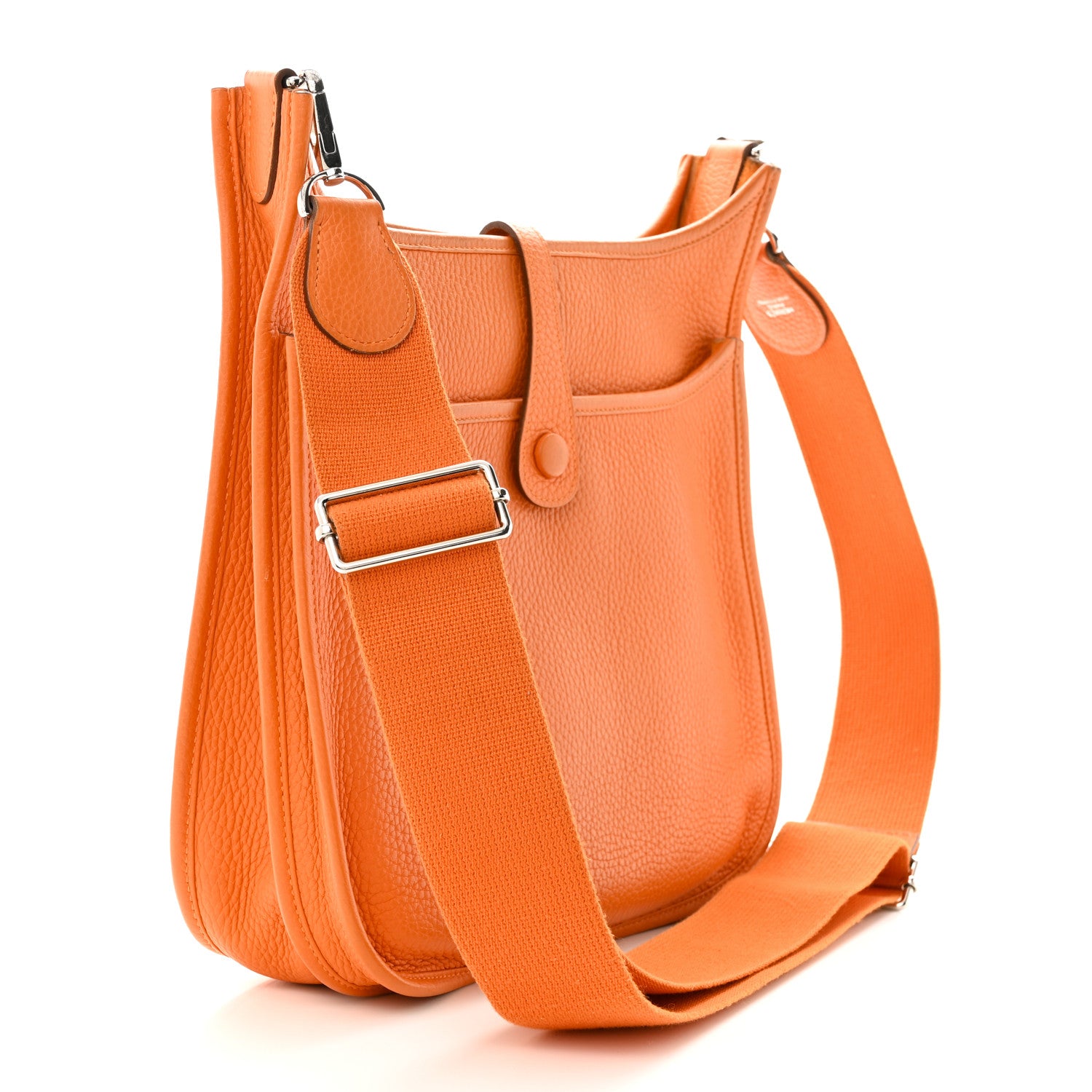 Hermes Taurillon Clemence Evelyne III PM Orange 3 of 12