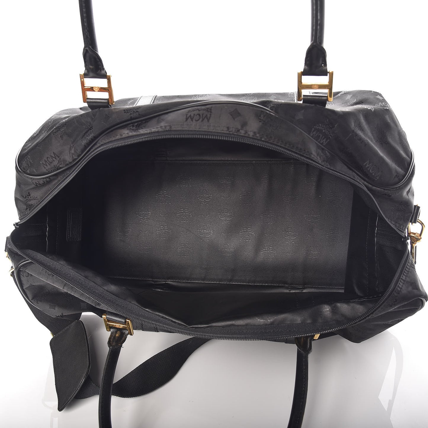 Monogram Coated Canvas Weekender Black