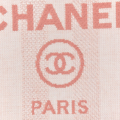 Chanel Mixed Fibers Striped Deauville Cosmetic Pouch Light Pink 7 of 8