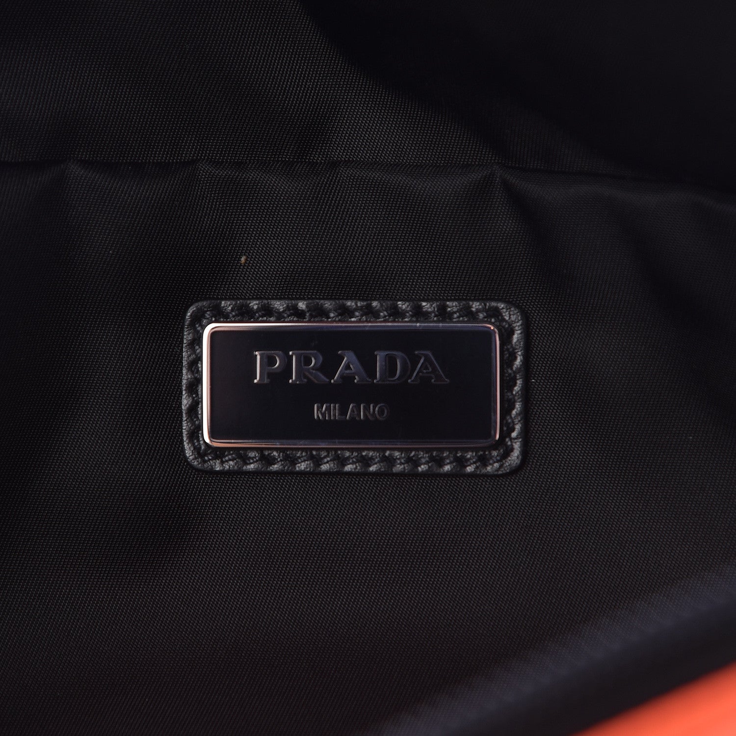 Prada Nylon Montagna Belt Bag Arancio Fluo 8 of 11