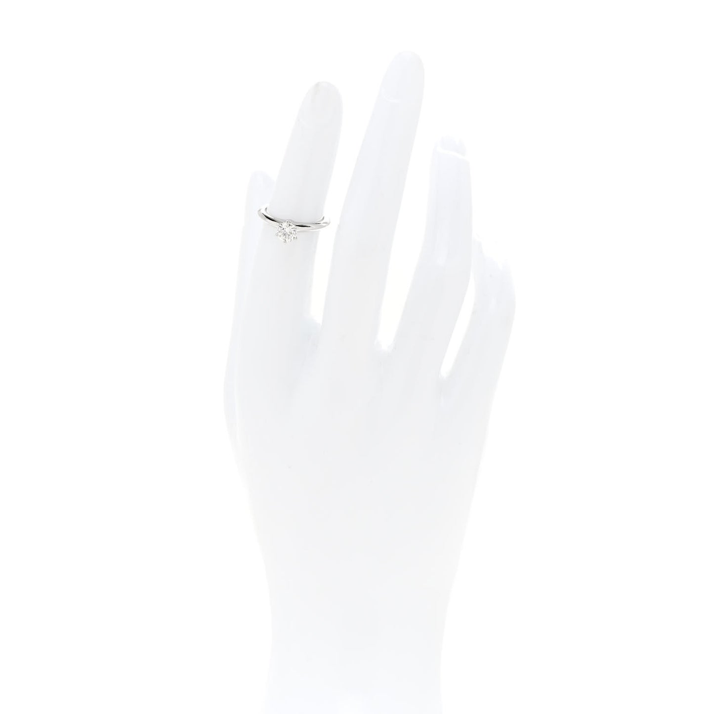 Platinum Diamond .46ct Solitaire Engagement Ring 46 3.75
