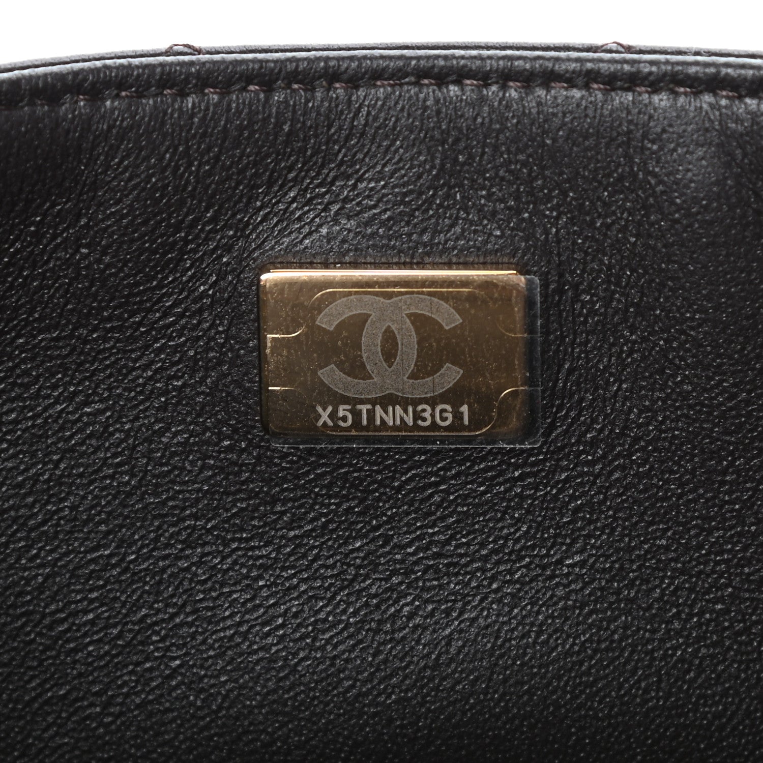 Chanel Lambskin Quilted Mini Rectangular Flap Dark Brown 8 of 11