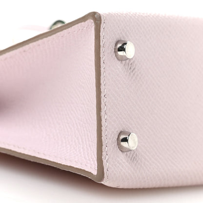 Hermes Epsom Horseshoe Mini Kelly Sellier 20 Mauve Pale Gris Perle 9 of 10
