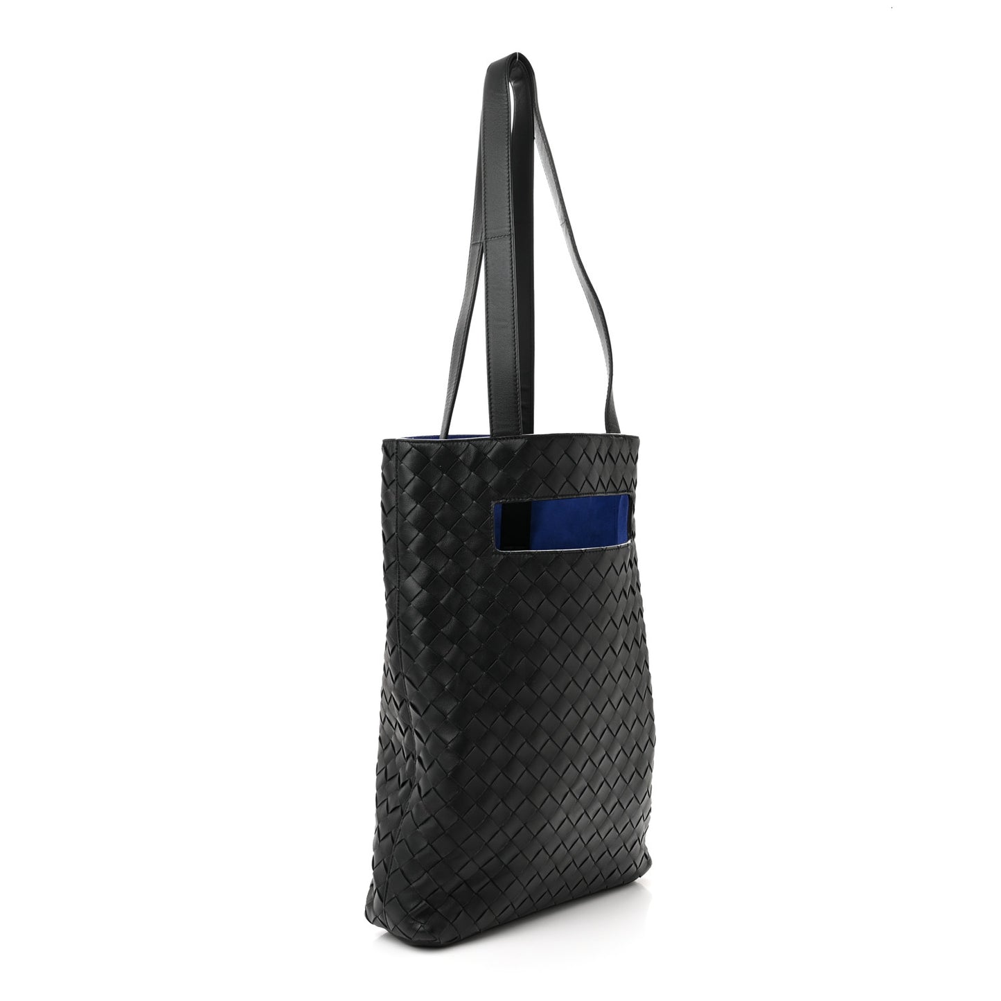 Nappa Intrecciato The Slot Tote Bag Black