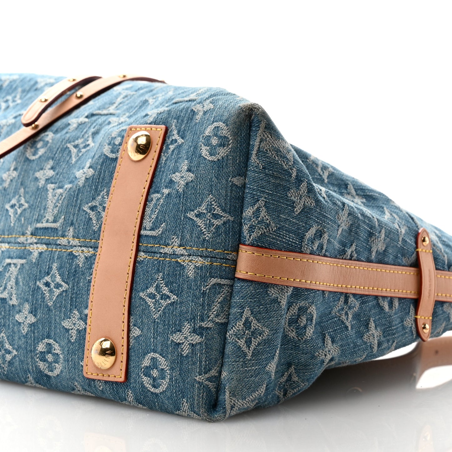 Monogram Denim CarryAll MM Blue