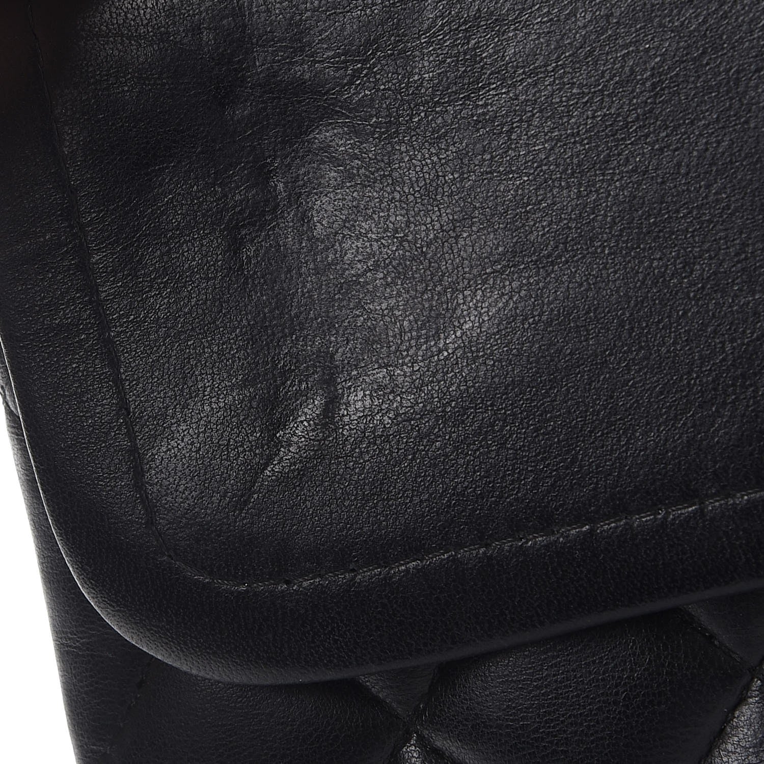 Chanel Lambskin Quilted Medium Double Flap Black 11 of 11
