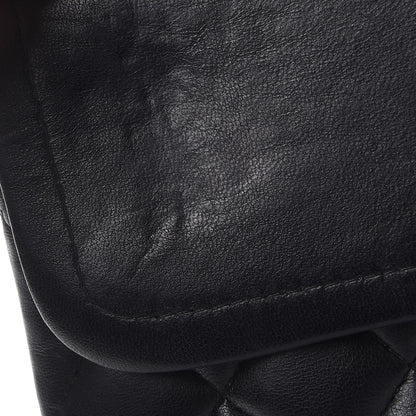 Chanel Lambskin Quilted Medium Double Flap Black 11 of 11