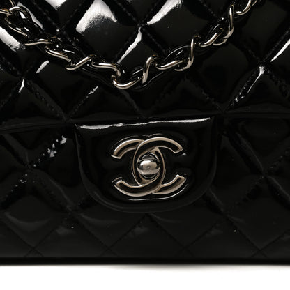 Chanel Patent Quilted Medium Double Flap Black 11 of 13