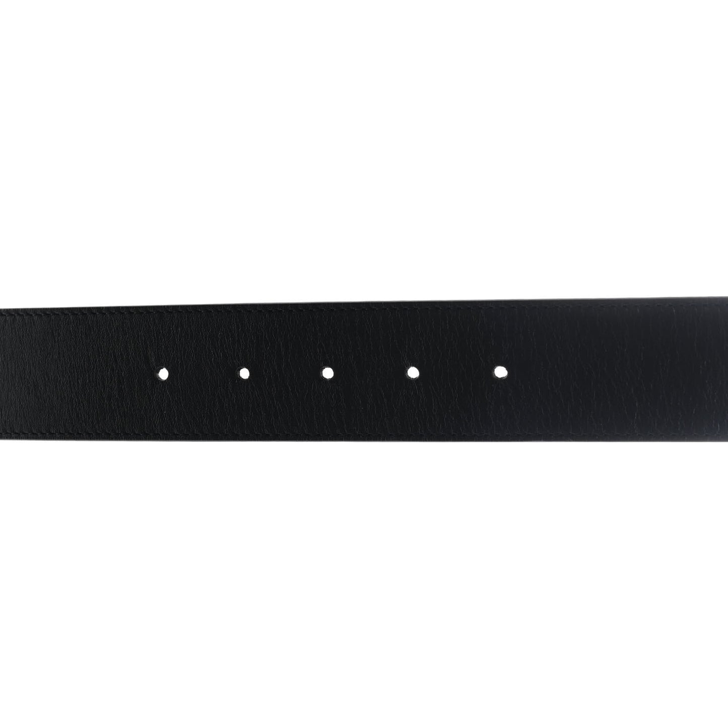 Moon Calfskin Pearl Double G 40mm Belt 85 34 Black Cream